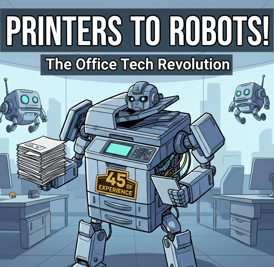 Office Technology revolution with robots